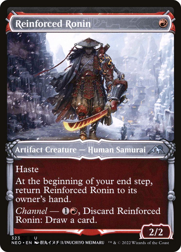 Reinforced Ronin (Showcase) (323) Foil - Kamigawa: Neon Dynasty