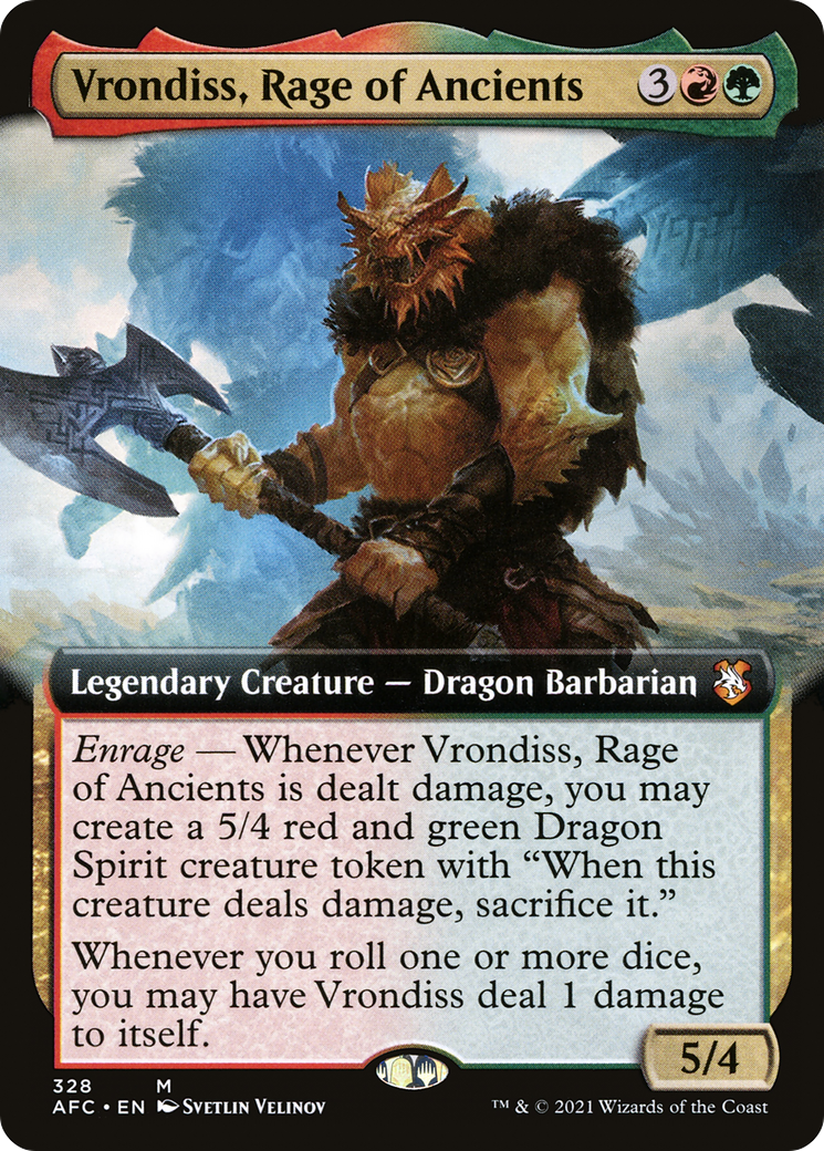 Vrondiss, Rage of Ancients (Extended Art) (328) - Forgotten Realms Commander