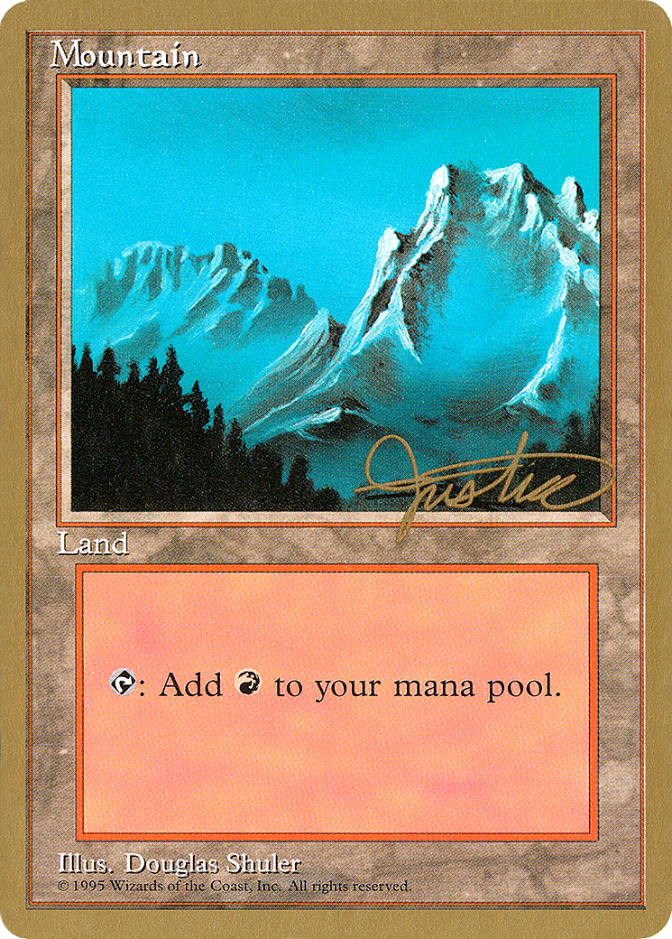 Mountain (B) - 1996 Mark Justice (4ED) - Pro Tour Collector Set