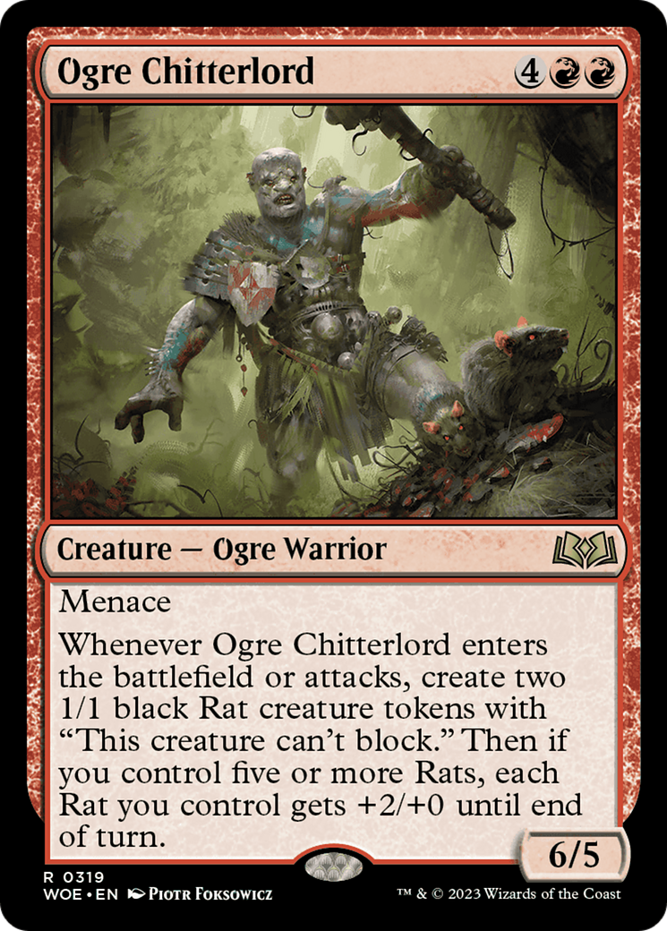 Ogre Chitterlord (319) Foil - Wilds of Eldraine