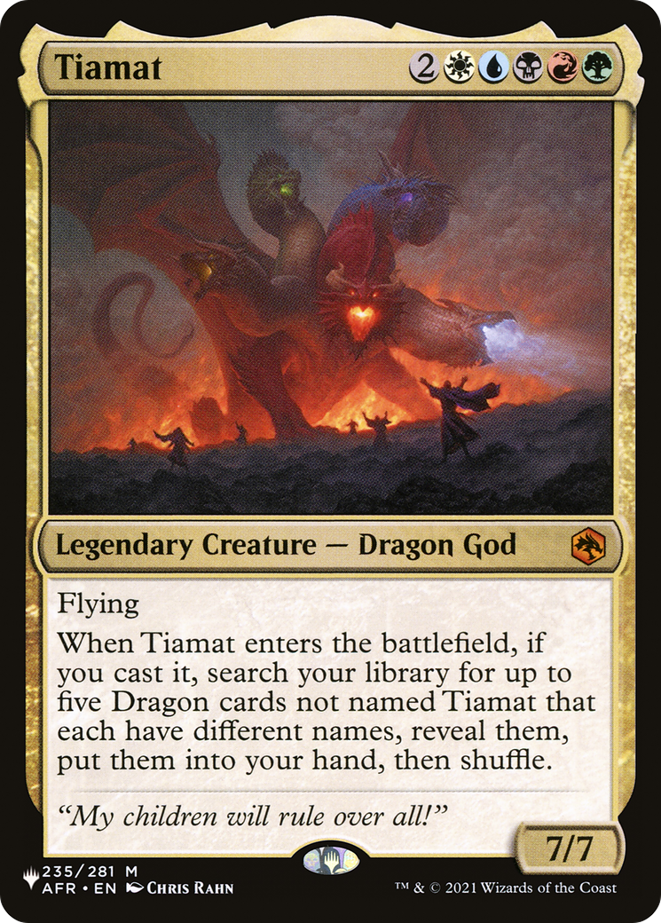 Tiamat (235/281) - The List