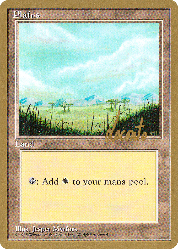Plains (B) - 1996 Michael Loconto (4ED) - Pro Tour Collector Set