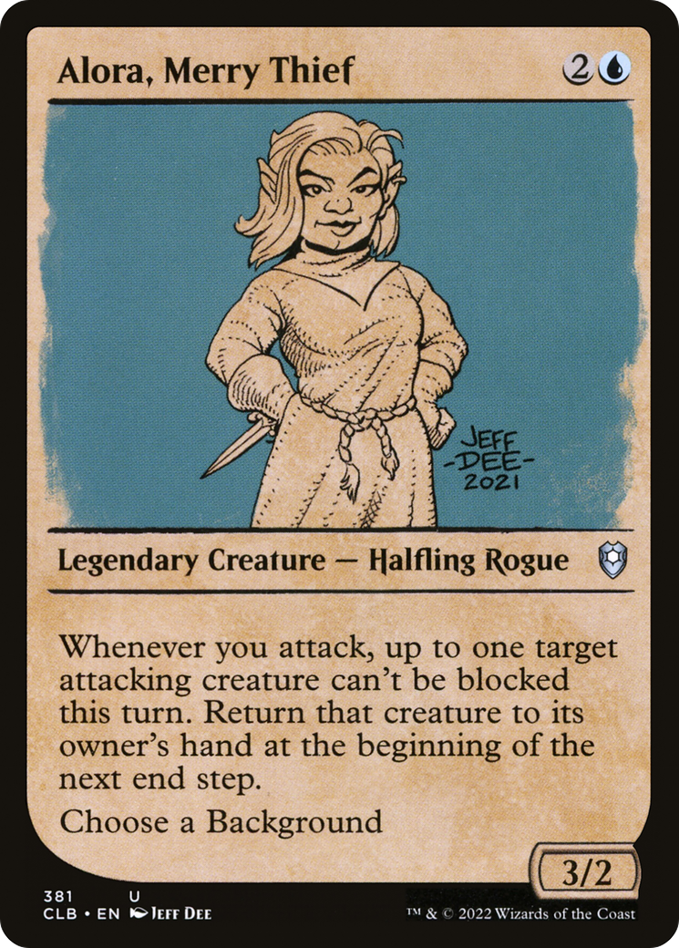 Alora, Merry Thief (Showcase) (381) - Commander Legends: Battle for Baldur's Gate