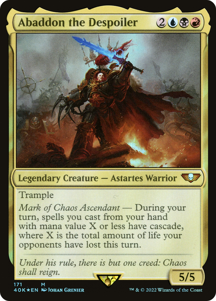 Abaddon the Despoiler (171) Foil - Warhammer 40,000 Commander
