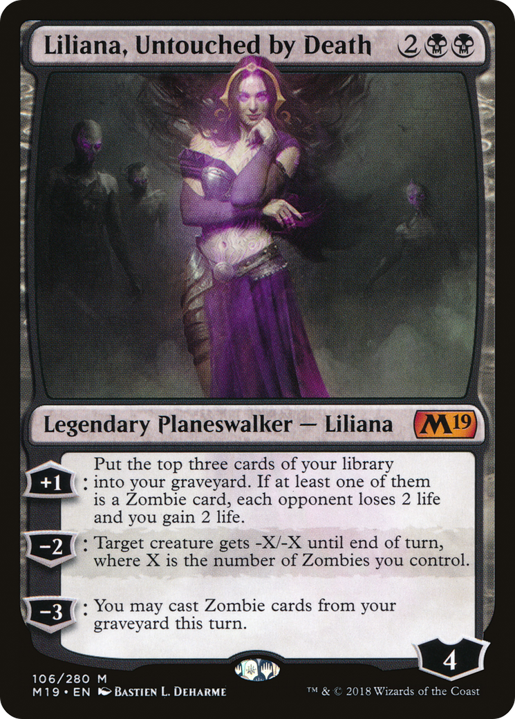 Liliana, Untouched by Death (106) - Core Set 2019