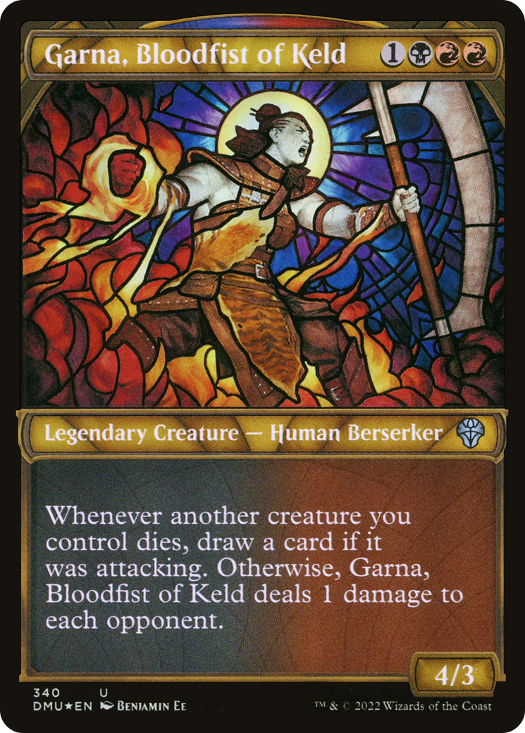 Garna, Bloodfist of Keld (Showcase) (340) Foil - Dominaria United