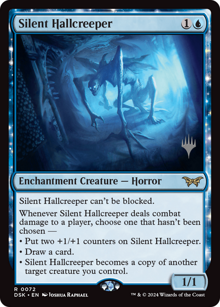 Silent Hallcreeper (072) Foil - Duskmourn: House of Horror Promos