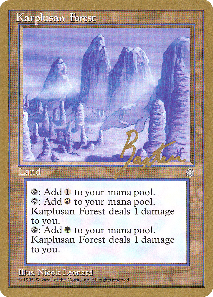 Karplusan Forest - 1996 George Baxter (ICE) - Pro Tour Collector Set