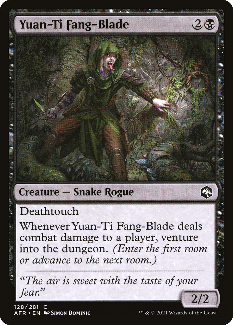 Yuan-Ti Fang-Blade (128) Foil - Adventures in the Forgotten Realms