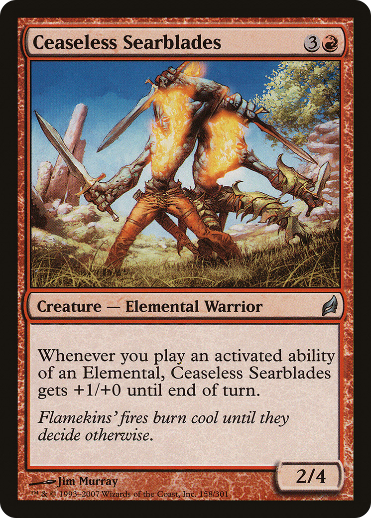 Ceaseless Searblades (158) - Lorwyn