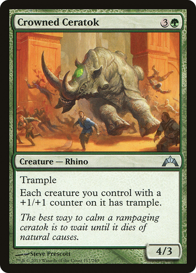 Crowned Ceratok (117) - Gatecrash
