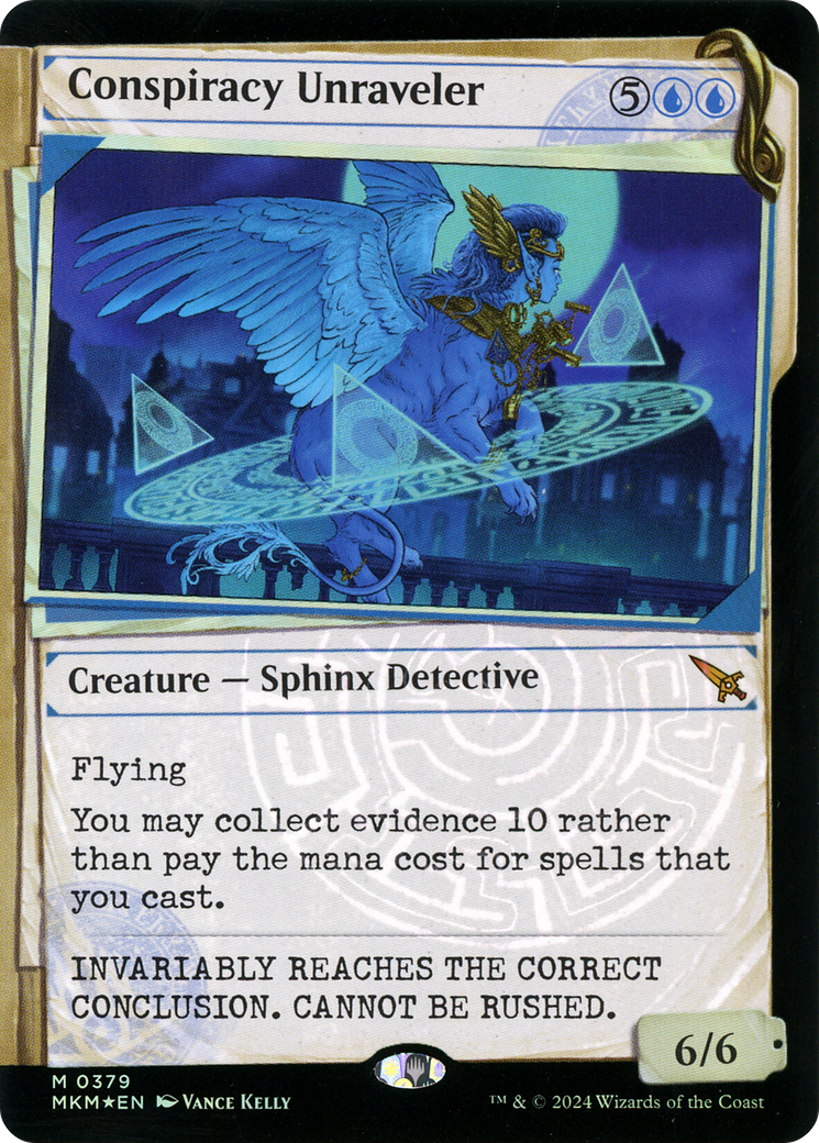 Conspiracy Unraveler (Showcase) (Invisible Ink) (Showcase) (379) Foil - Murders at Karlov Manor