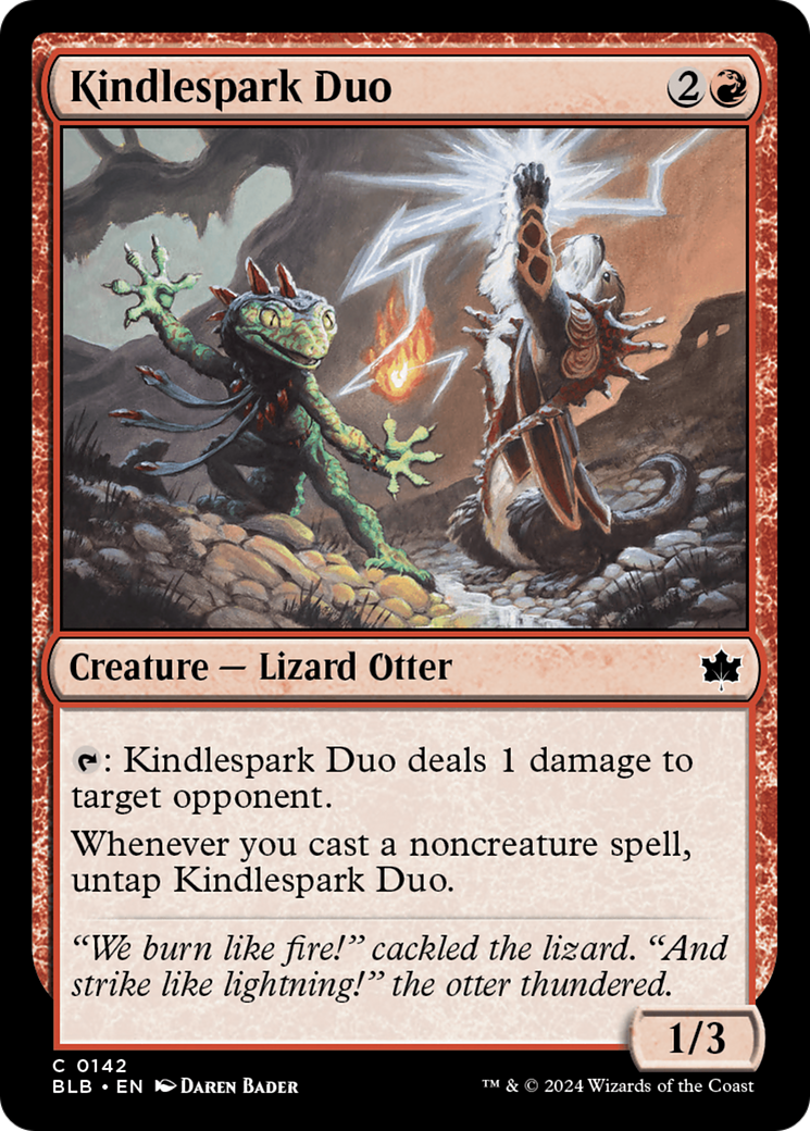 Kindlespark Duo (142) Foil - Bloomburrow