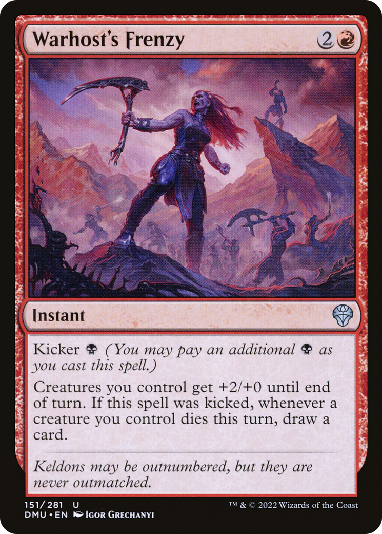 Warhost's Frenzy (151) Foil - Dominaria United