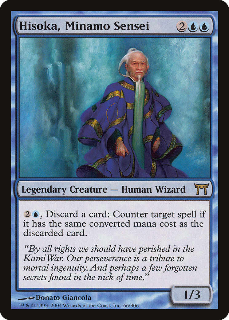 Hisoka, Minamo Sensei (066) Foil - Champions of Kamigawa