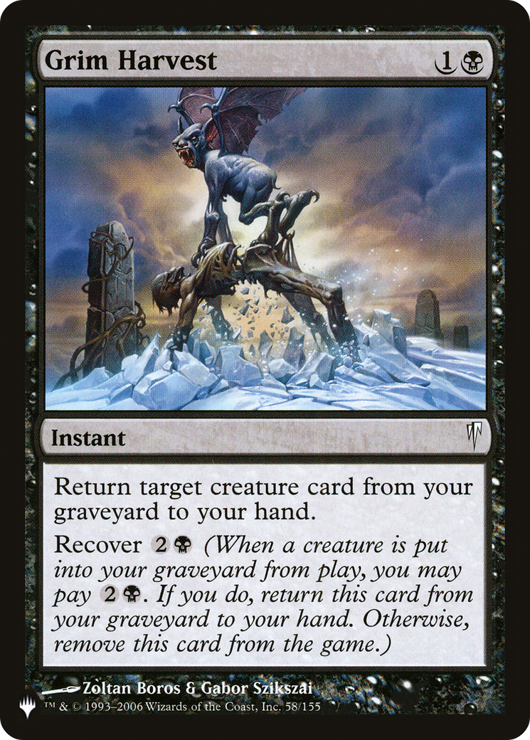 Grim Harvest (CSP-58) - The List