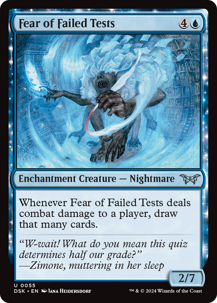 Fear of Failed Tests (055) Foil - Duskmourn: House of Horror