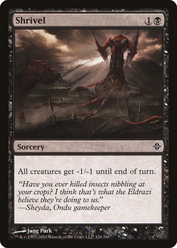 Shrivel (126) Foil - Rise of the Eldrazi
