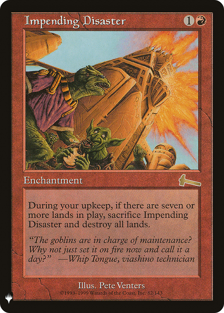 Impending Disaster (Retro) (ULG-82) - The List