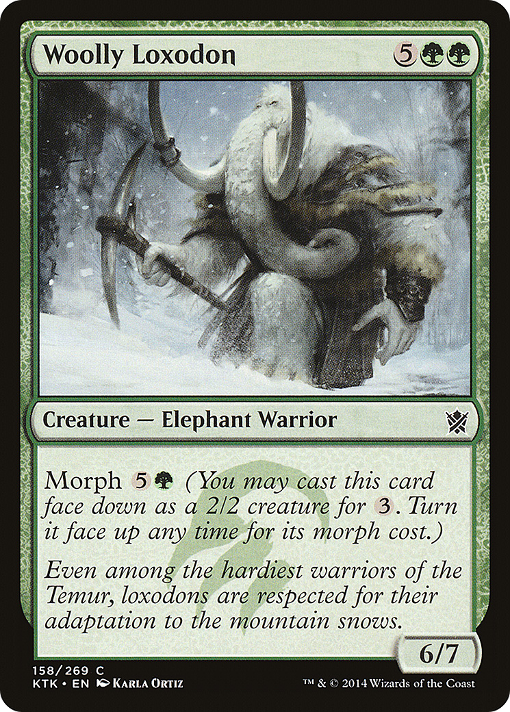 Woolly Loxodon (158) Foil - Khans of Tarkir