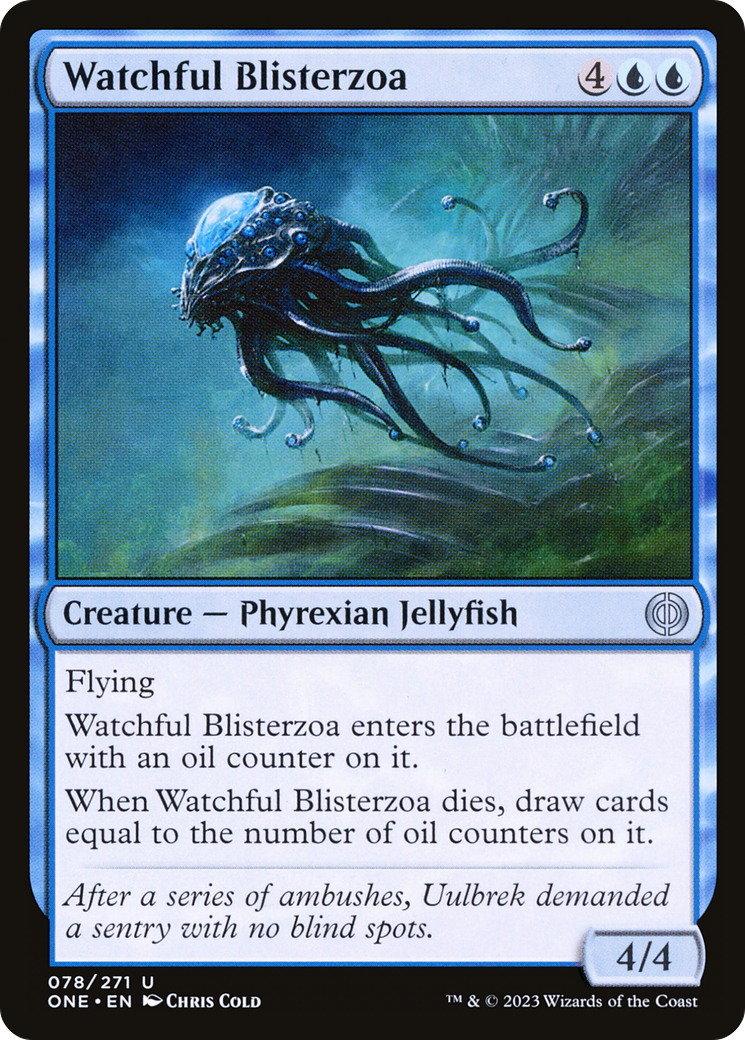 Watchful Blisterzoa (078) Foil - Phyrexia: All Will Be One