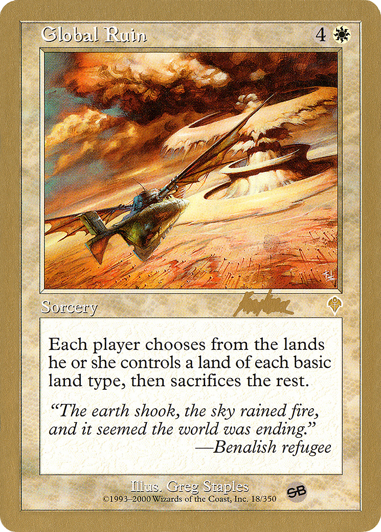 Global Ruin (Retro) (bk18sb) - World Championship Decks 2002