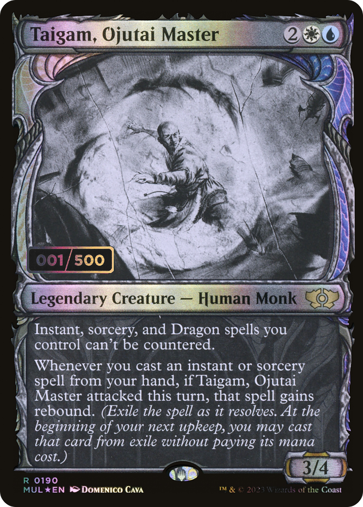 Taigam, Ojutai Master (Serial Numbered) (Showcase) (190) Foil - Multiverse Legends