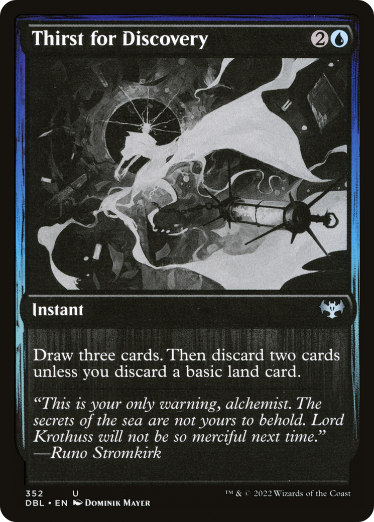 Thirst for Discovery (352) Foil - Innistrad: Double Feature