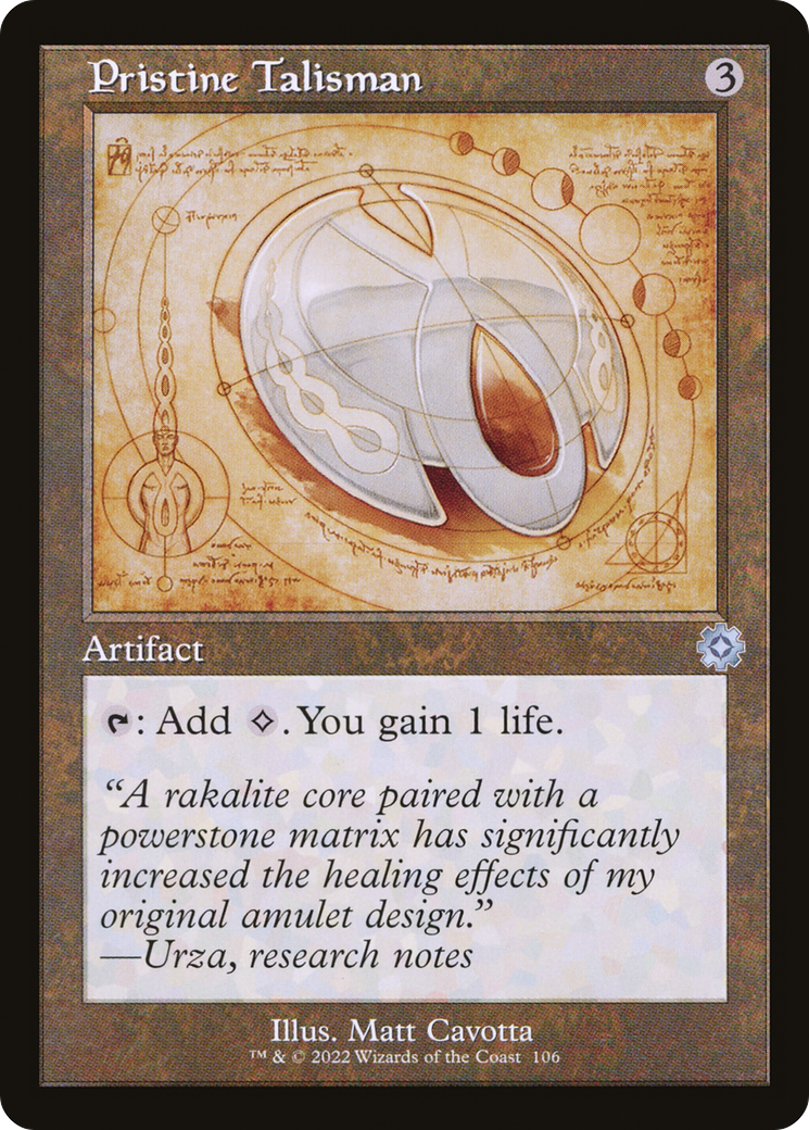 Pristine Talisman (Schematic) (Retro) (106) - The Brothers' War Retro Artifacts