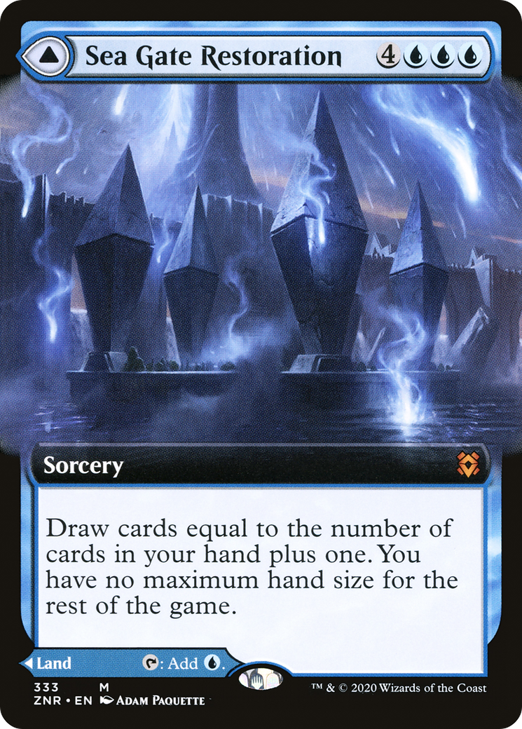 Sea Gate Restoration (Extended Art) (333) Foil - Zendikar Rising