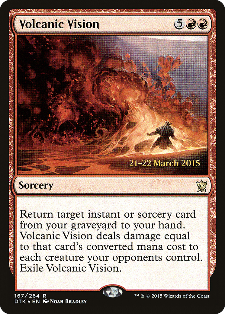 Volcanic Vision (167s) Foil - Dragons of Tarkir Promos