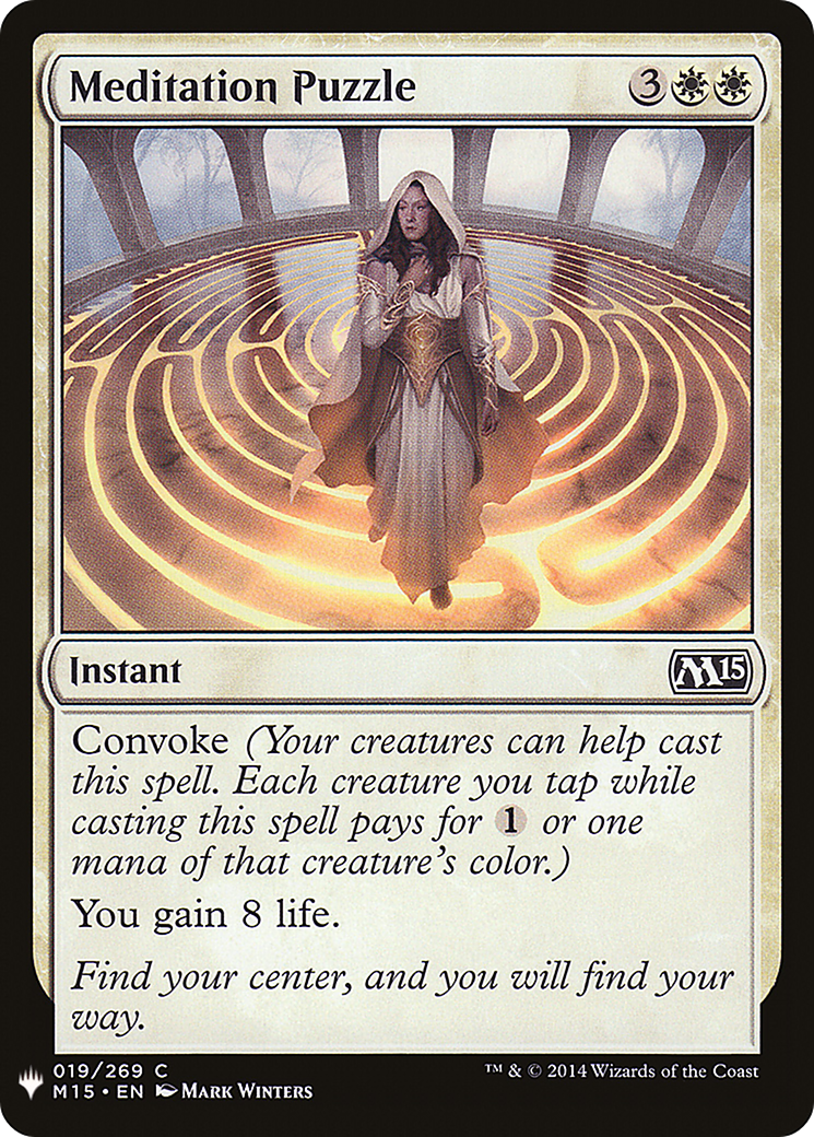 Meditation Puzzle (M15-19) - The List