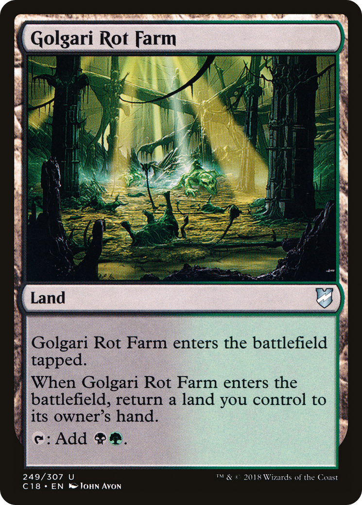 Golgari Rot Farm (249) - Commander 2018