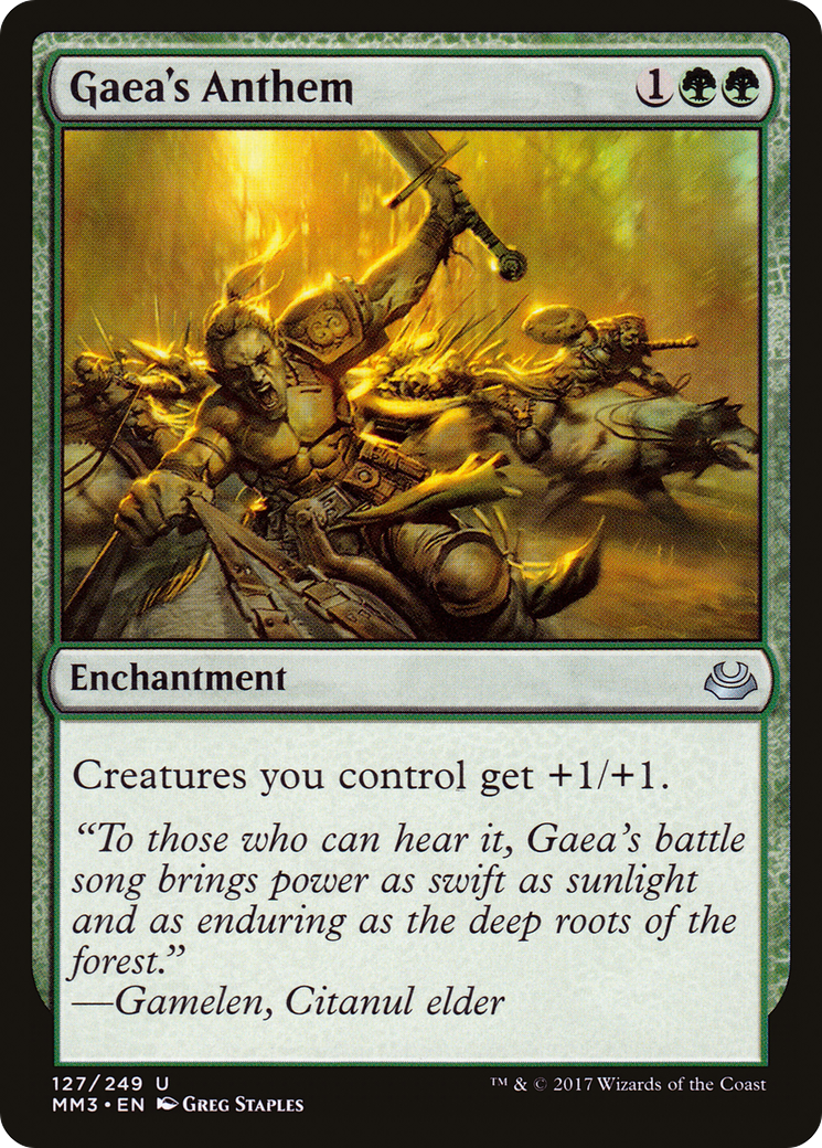 Gaea's Anthem (127) Foil - Modern Masters 2017