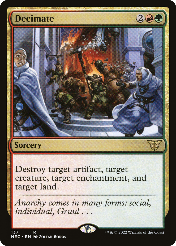 Decimate (137) - Neon Dynasty Commander