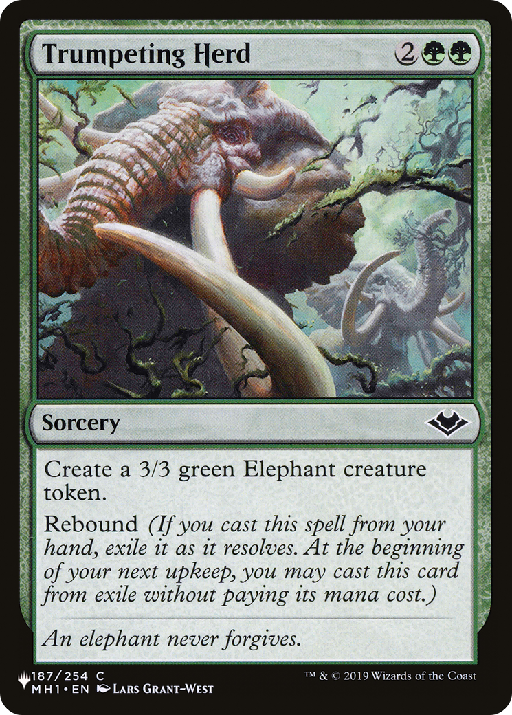 Trumpeting Herd (MH1-187) - The List
