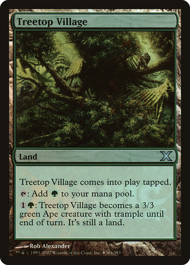 Treetop Village (Summer of Magic Promo) (002) Foil - Tenth Edition