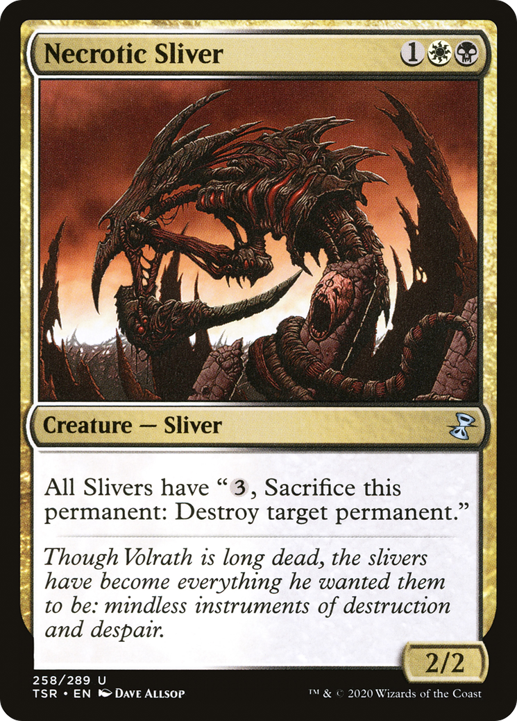 Necrotic Sliver (258) Foil - Time Spiral Remastered
