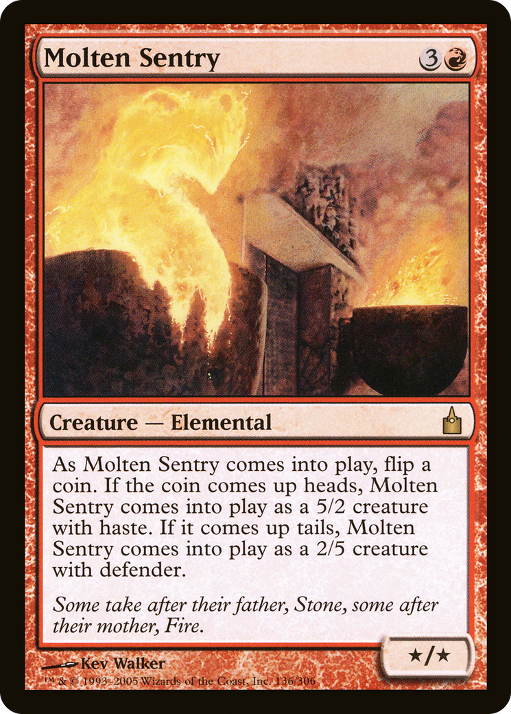 Molten Sentry (136) - Ravnica: City of Guilds