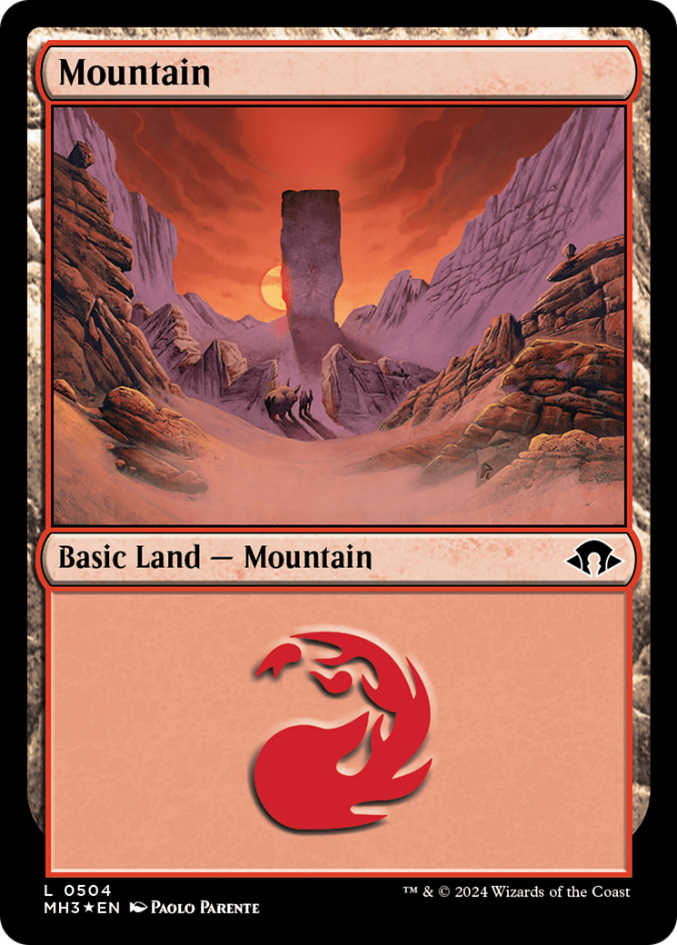 Mountain (Ripple Foil) (504) Foil - Modern Horizons 3