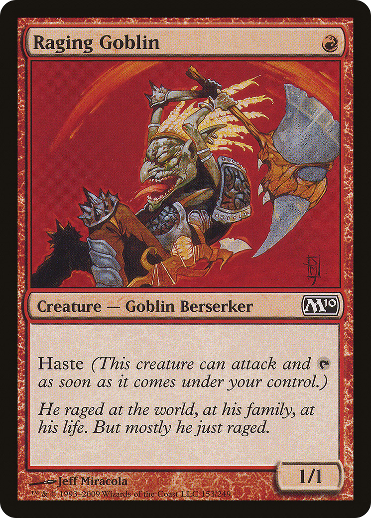 Raging Goblin (153) Foil - Magic 2010