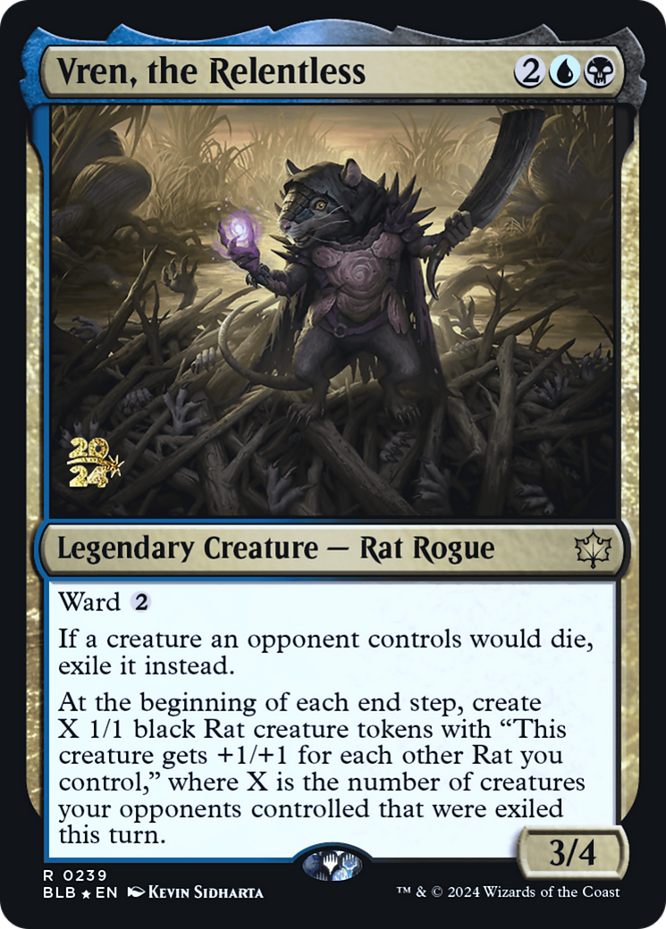 Vren, the Relentless (239) Foil - Bloomburrow Promos