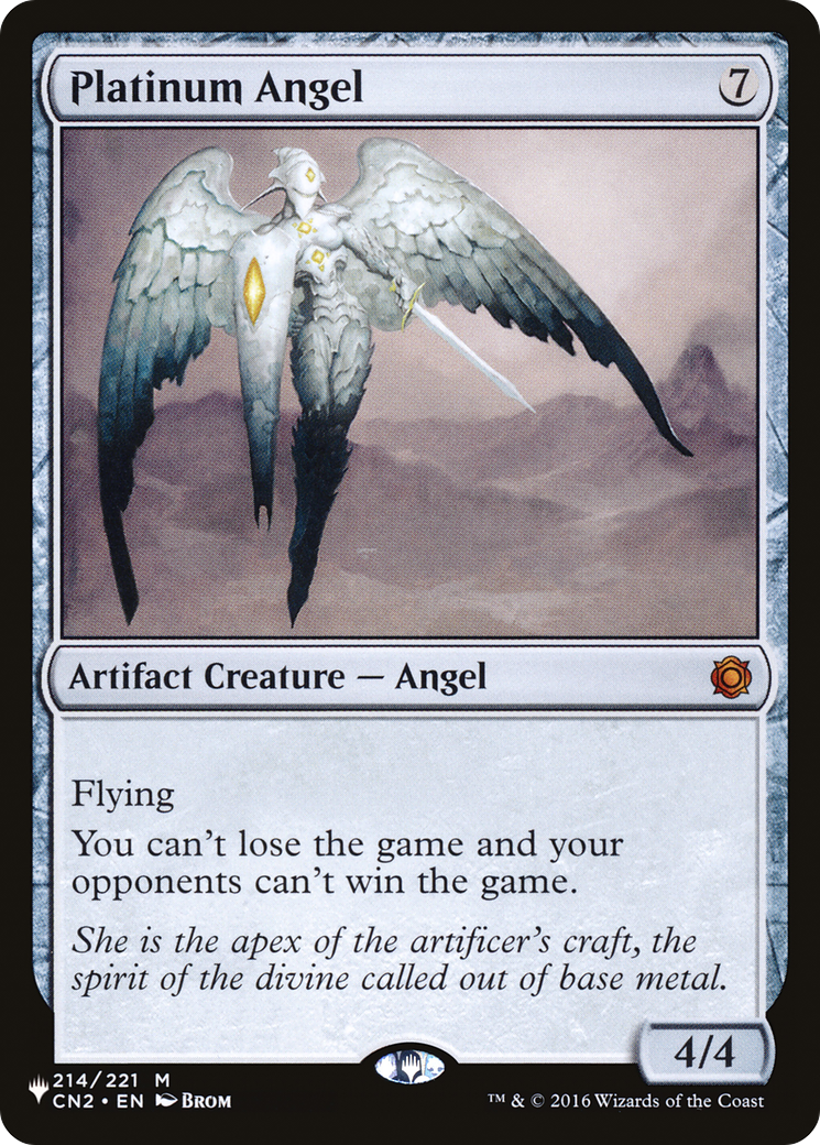 Platinum Angel (214/221) - The List