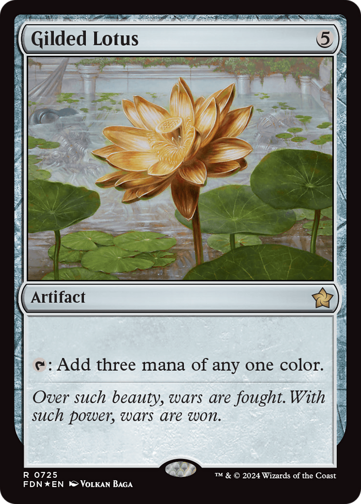 Gilded Lotus (725) Foil - Foundations