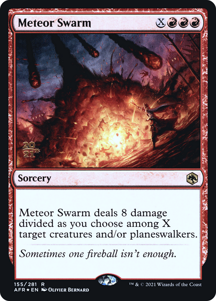 Meteor Swarm (155) Foil - Adventures in the Forgotten Realms Promos