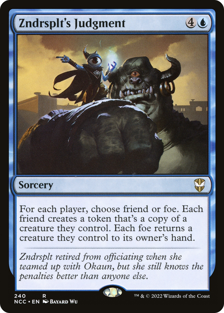Zndrsplt's Judgment (240) - New Capenna Commander