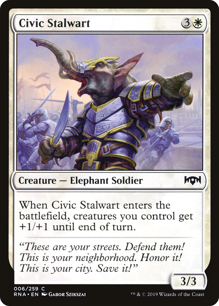 Civic Stalwart (006) Foil - Ravnica Allegiance