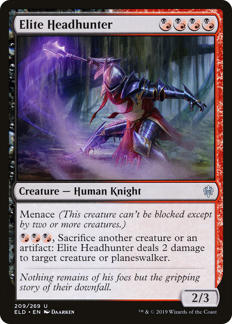 Elite Headhunter (209) Foil - Throne of Eldraine