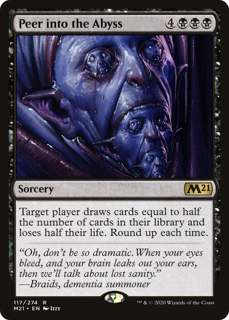 Peer into the Abyss (117) Foil - Core Set 2021