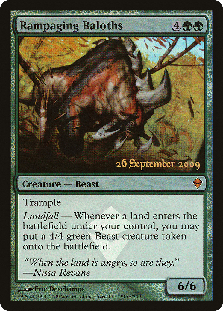 Rampaging Baloths (178★) Foil - Zendikar Promos